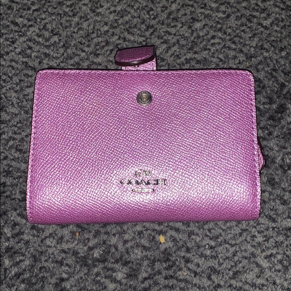 Purple coach wallet